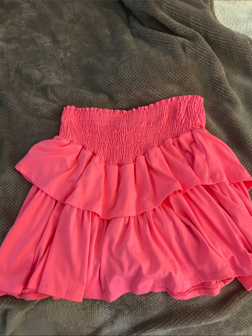 Tweenstyle Hot Pink Tiered Ruffle Skirt